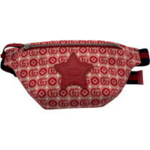 Gucci Star Logo Waist bag Body Belt Bum Red Canvas